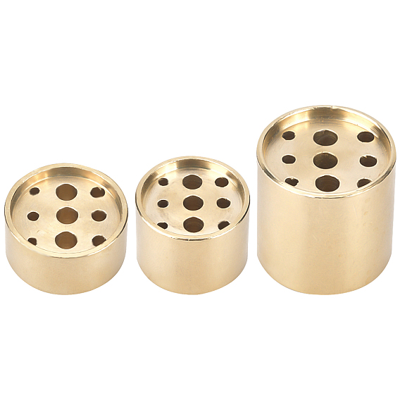 3Pcs 3 Style Brass Incense Burner Holder
