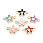 Подвески из сплава эмали, ссылки на морские звезды, без кадмия и без свинца, золотой свет