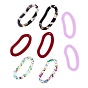 Acrylic Pendants, for DIY Earring Accessories, Oval