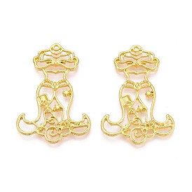 Сплав открытая задняя рамка большие подвески, для diy уф смолы, эпоксидная смола, Прессованные цветочные украшения, без кадмия и без свинца, платье принцессы