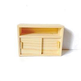 Кукольный домик деревянный шкаф игрушечный, аксессуары для кукольного домика с микро-ландшафтом, притворяясь опорными украшениями