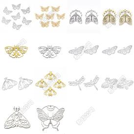 DIY Insect Stainless Steel Jewelry Making Finding Kit, Including Filigree Connector Charms & Pendants