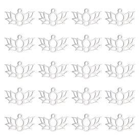 20 шт. 201 подвески из нержавеющей стали, подвески для лазерной резки, лотос