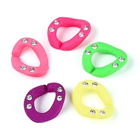 Непрозрачные акриловые кристаллы со стразами, окрашенные распылением, разъемы для быстрой связи, для изготовления бордюрных цепей, твист