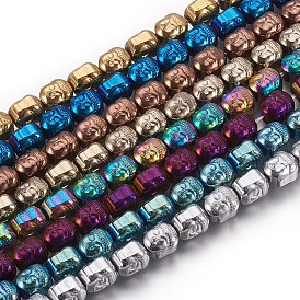 Electroplated Non-magnetic Synthetic Hematite Beads Strands, Buddha