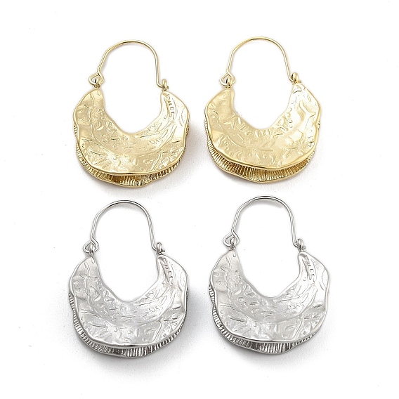 Серьги из 304 нержавеющей стали, форма сумки