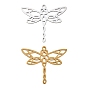 Filigree 304 Stainless Steel Pendants, Dragonfly Charms