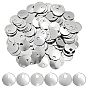 70G Plastic Pendants, Flat Round Charm