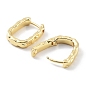 Letter U Rack Plating Brass Hoop Earrings for Women, Long-Lasting Plated, Lead Free & Cadmium Free
