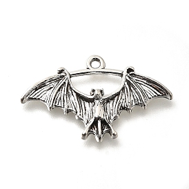 Tibetan Style Alloy Pendants, Cadmium Free & Lead Free, Bat