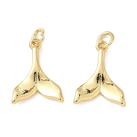 Латунные подвески, с целью перехода в кольце, прелести рыбий хвост, без свинца и без кадмия, долговечный, стойки покрытие