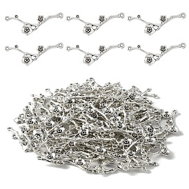 100g подвески-соединители из сплава в тибетском стиле, цветок ссылки, без никеля 