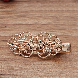 Заколки для волос из цветочного сплава из кожи аллигатора