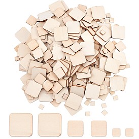 Olycraft Wood Cabochons, Square