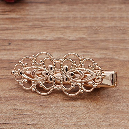 Заколки для волос из цветочного сплава из кожи аллигатора