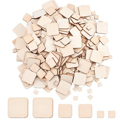 Wood Cabochons, Square
