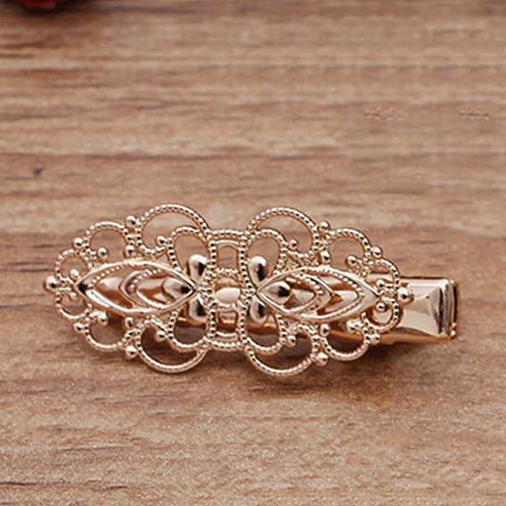 Заколки для волос из цветочного сплава из кожи аллигатора