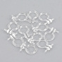 Plastic Clip-on Earring Findings, For Non-pierced Ears