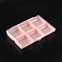 Plastic Bead Storage Containers, 18.1x12.2x2.5cm