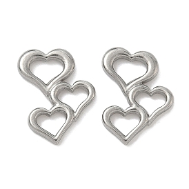 304 нержавеющей стали связывающий кольца, тройное сердце, не тускнеет