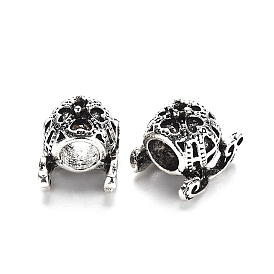 Европейские настройки эмали для бусин в тибетском стиле, бусины с большим отверстием, без свинца, тыква перевозки