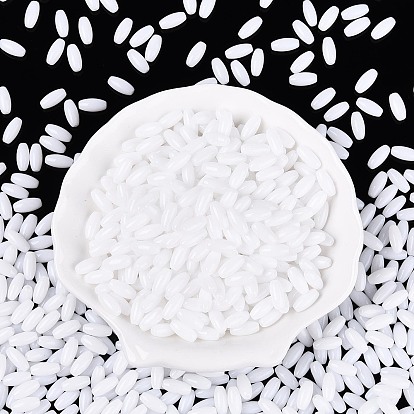 Стеклянный бисер непрозрачных цветов, овальные