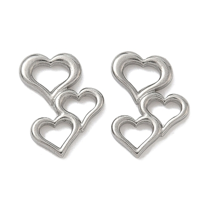 304 нержавеющей стали связывающий кольца, тройное сердце, не тускнеет