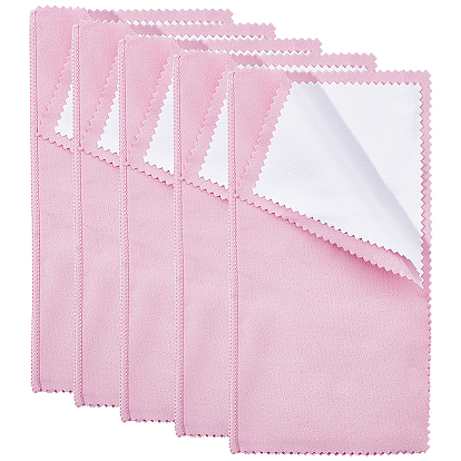 5 листы 4 слои серебряная полировальная ткань, ткань для чистки ювелирных изделий, чистящее средство для стерлингового серебра, прямоугольные