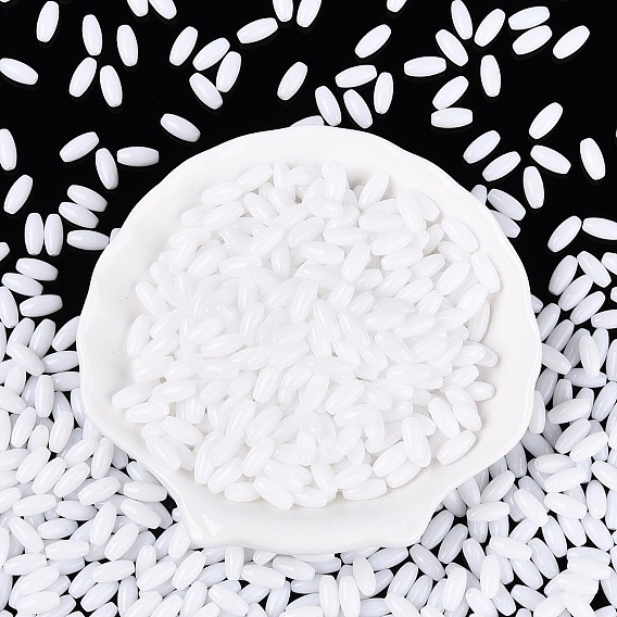 Стеклянный бисер непрозрачных цветов, овальные