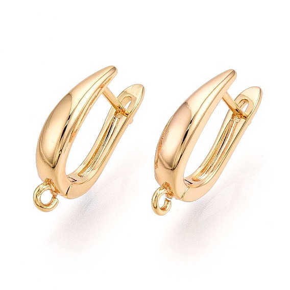 Латунная серьга-кольцо, без свинца, без никеля и без кадмия