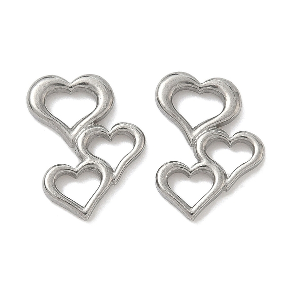 304 нержавеющей стали связывающий кольца, тройное сердце, не тускнеет