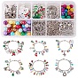 DIY Christmas Bracelet Making, with Alloy Pendants, Acrylic Beads, 304 Stainless Steel Chains, and Brass Lobster Claw Clasps