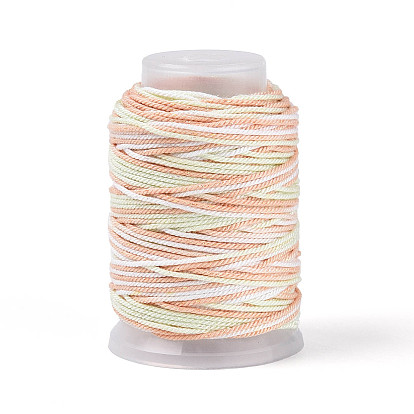 35м сегментный окрашенный хлопковый шнур для макраме, круглая плетеная веревка, для настенного крепления, ремесла, Подарочная упаковка