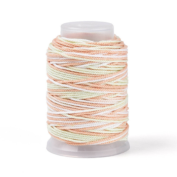 35м сегментный окрашенный хлопковый шнур для макраме, круглая плетеная веревка, для настенного крепления, ремесла, Подарочная упаковка