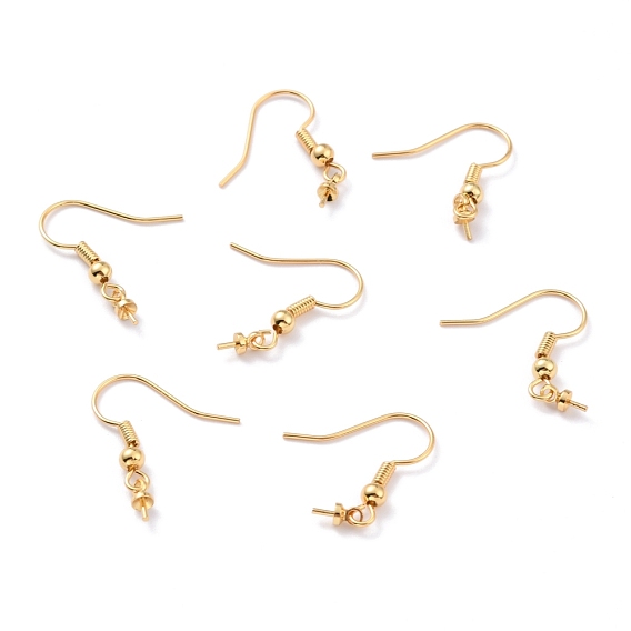 Крючки для сережек из настоящей латуни с золотым покрытием, без кадмия, без никеля и без свинца