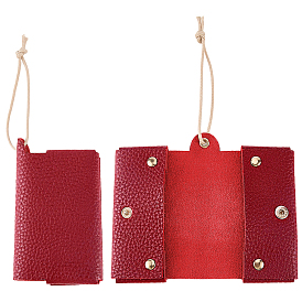 1 Карманный держатель для салфеток из искусственной кожи, многоразовый мешок для хранения салфеток, прямоугольные