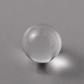 Transparent Glass Beads, No Hole, Round