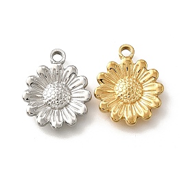 304 подвески из нержавеющей стали, ионное покрытие (ip), цветочный шарм