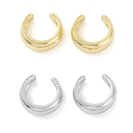 Ring Rack Plating Brass Cuff Earrings for Women Men, Lead Free & Cadmium Free, Long-Lasting Plated