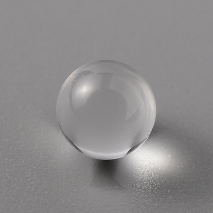 Transparent Glass Beads, No Hole, Round