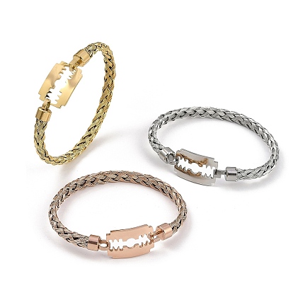 Регулируемое вакуумное покрытие 304 браслеты из нержавеющей стали, прямоугольник 201 прямоугольные звенья из нержавеющей стали для женщин