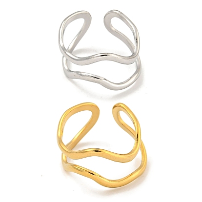 Ионное покрытие (IP) 304 нестандартная открытая манжета из нержавеющей стали для женщин