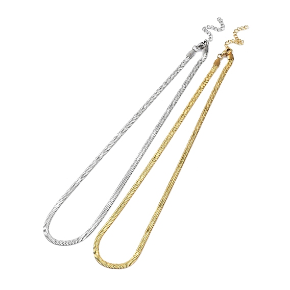 304 нержавеющая сталь елочка цепи ожерелья