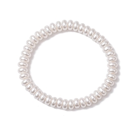 Прозрачные браслеты из стеклянных бусин, окрашенные распылением, для детей, рондель