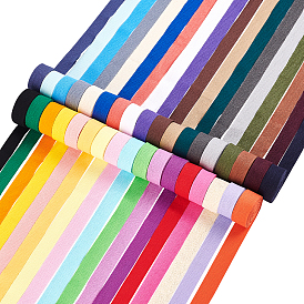 35 Colors Cotton Twill Tape Ribbons, Herringbone Ribbons, for for Home Decoration, Wrapping Gifts & DIY Crafts Decorative