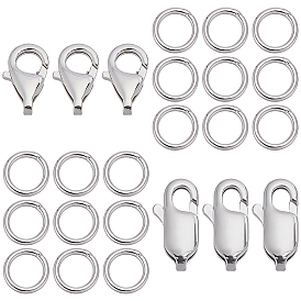 Наборы для изготовления ювелирных изделий своими руками, в том числе 925 застежки-карабины из стерлингового серебра и соединительные кольца