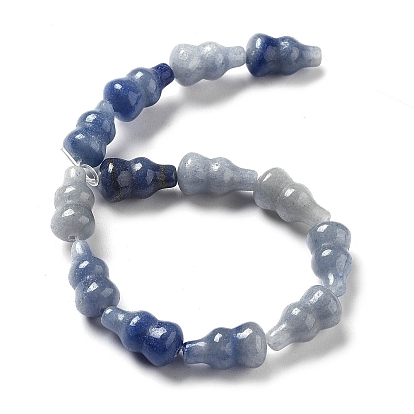 Natural Blue Aventurine Beads Strands, Gourd