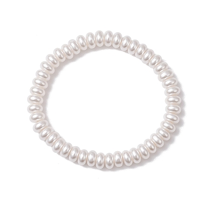 Прозрачные браслеты из стеклянных бусин, окрашенные распылением, для детей, рондель