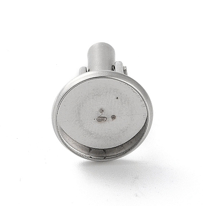 Flat Round 304 Stainless Steel Cuffinks