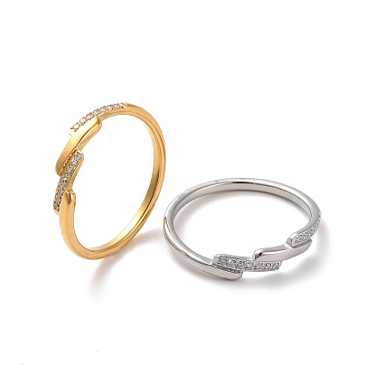 304 перстень из нержавеющей стали, с кубического циркония